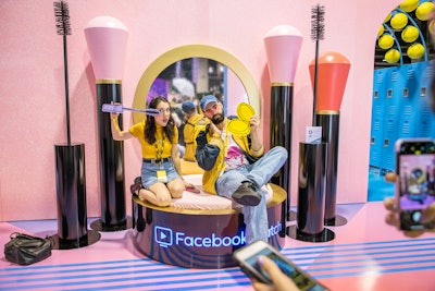 Facebook also had a large consumer booth on the show floor. The Facebook Watch House offered a viewing space to watch full-length creator videos and episodes from original Facebook series. Meanwhile, a variety of themed rooms asked attendees to work together to unlock photo opportunities and win prizes. The “glam room” had photo ops and special-edition custom face filters.