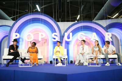 A panel hosted by first-time charitable partner Glaad brought together members of the L.G.B.T.Q.+ community including Nico Tortorella, Alicia Garza, Carmen Carrera, Brad Goreski, David Burtka, and Glaad director of talent engagement Anthony Ramos.