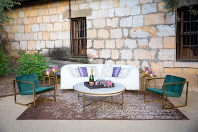 Create an elegant and posh outdoor lounge with the Coco Luxe Collection