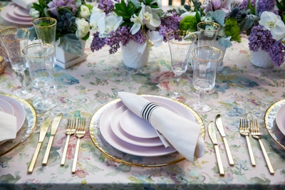 Choose pink and pastel Jaipur Stoneware for your next event.