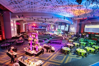 The Rammys returned to the Walter E. Washington Convention Center with a post-award party in the ballroom featuring food from international and market pavilions.