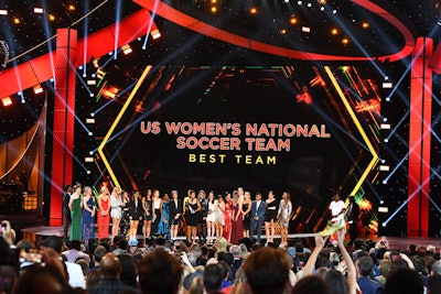 After their World Cup win last Sunday, the U.S. Women’s National Soccer Team unsurprisingly dominated the award show, winning Best Team and drawing chants for equal pay.