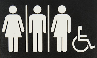 Example of all-gender bathroom signage.