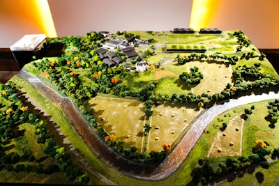 The event featured a mini replica of the brand’s Scotland estate.