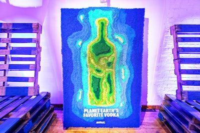 For Earth Day this year, Absolut celebrated the launch of its sustainability platform with a New York event inviting attendees to exchange recyclables for cocktails. An installation promoting the campaign depicted the Absolut bottle as land surrounded by water; the wall was created entirely with recycled straws. Team Epiphany handled production. See more: See an Absolut Bar That Accepted Recyclables as Currency