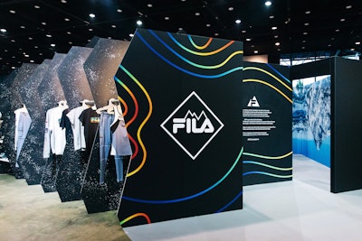 Fila teased the pop-up experience with a booth at ComplexCon Chicago in July. The activation featured a darker, edgier aesthetic.