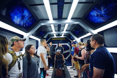 Meanwhile, in a space inspired by The Expanse, guests entered a Rocinante spaceship that evoked a United Nations peacekeeping mission to a newly colonized planet, as seen on the series.