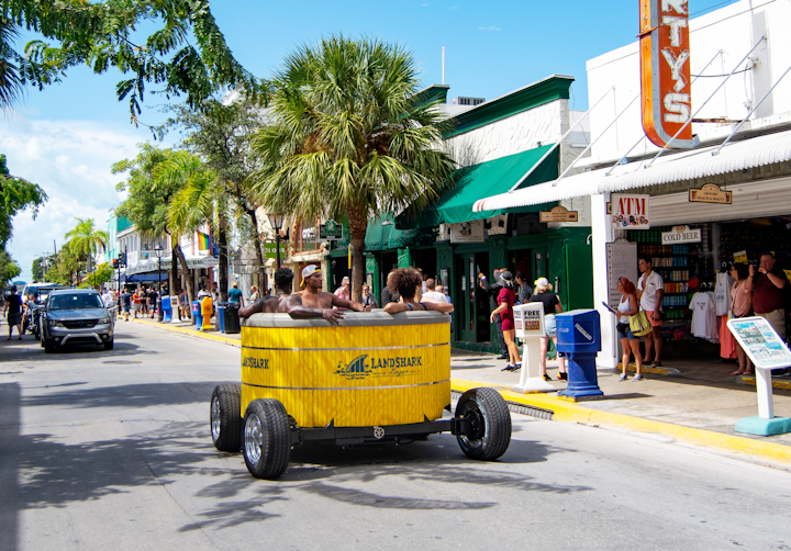 Anheuser Busch-owned Landshark Lager promoted its beer on September 14 with a mobile hot tub, which invited the public to sit inside and enjoy a tour of Key West, Florida. Derek Mauk, senior brand director at Anheuser-Busch, said the idea was a way for LandShark to bring its &ldquo;laid-back lifestyle to the spiritual home of the brand.&rdquo; The activation was produced by the Experiential Group and creative agency Lucky Generals, and Lime Media Group handled the build.