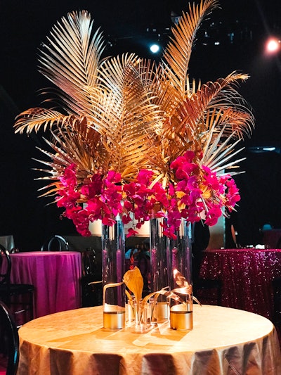 The color palette, with rentals by Bright Event Rentals and furnishings by Living Spaces, will include shades of eggplant, magenta, blush, and coral—and, of course, touches of Emmy-inspired gold. LA Premier is handling florals.