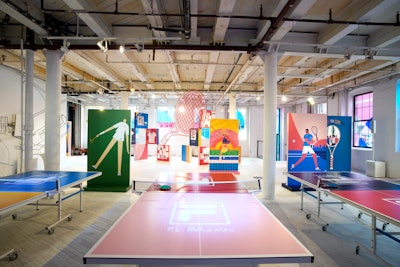 Fila Tennis in Technicolor Pop-Up