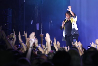 Former Georgia gubernatorial candidate Stacey Abrams took to the stage before Lizzo's headlining performance.