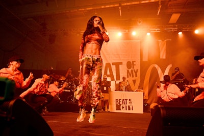 Teyana Taylor headlined the first concert for Beat of My City, which took place September 21 in Harlem. Taylor's performance supported the nonprofit Dunlevy Milbank Center.