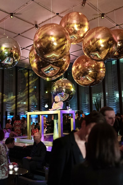 'Make sure you have good music with a great DJ or band. Set up the entertainment in the focal point of the room,' says Jana Rosenkrantz, director of sales and marketing at Major Food Events. (Pictured: DJ Celeste spins atop the pool at the Pool in New York.)