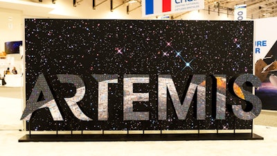 The 15-foot sculpture, which depicts the Artemis logo, has thousands of user-generated photos. Participants posted their photos on Instagram and Twitter using a designated hashtag, and Luster technology color-matched the images and identified where they should be placed on the sculpture.