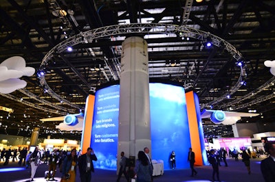At the center of Sapphire Now was the Central Showcase, a high-tech air travel-theme display designed to demonstrate how experiential data and operational data can merge to assist businesses.