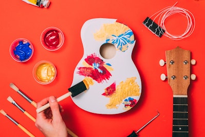 Create your own ukulele and be the office rock star.
