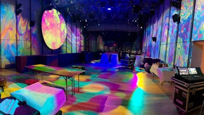 Psychedelic after-party for an annual gala.