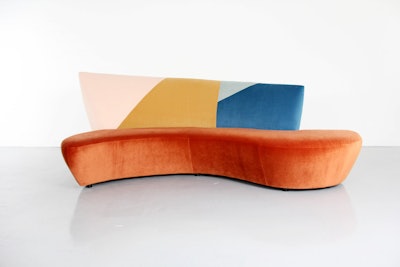 Kagan sofa, $1,050 per day, available nationwide from Patina Rentals.