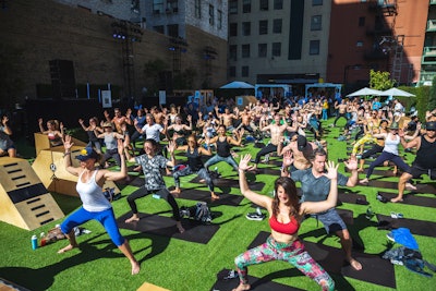 Wellness classes take over studios and outdoor locations, while chefs host dinners at local restaurants and artists decorate the campus with a series of interactive art experiences and installations.