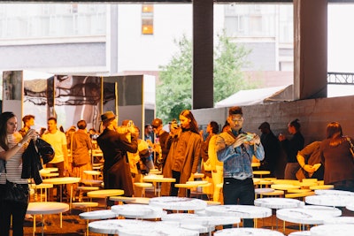 Visitors interacting with Google Pixel activation in the 14th Street Passage