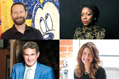 Top row: Duncan Wardle, Deesha Dyer; bottom row: Bronson van Wyck, Cara Kleinhaut