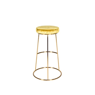 Celeste lounge barstool in chartreuse, price upon request, available in Las Vegas, Los Angeles, and San Francisco from Blueprint Studios.