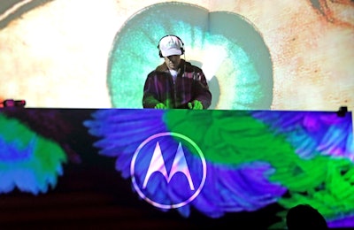 The main party space housed a branded DJ booth, where acclaimed artist Diplo performed during the new product's reveal.