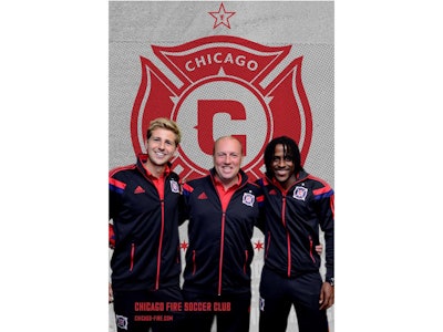 Make way for Chicago Fire Soccer Club - this exciting event was made complete with Live Prints' fun green screen photos