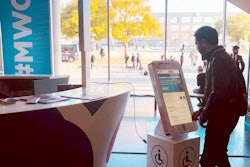 London-based Giant iTab provides touchscreen devices designed to look like large smartphones. Attendees can use them to access event content, such as exhibitor lists; floor plans; and seminar, sponsor, and speaker information. At the Mobile World Congress 2019 in Barcelona, attendees were able to download the conference’s mobile app by touching their iOS or Android mobile phones to the N.F.C.-enabled “Tap for the App” area located on each giant smartphone. The software’s interface allows users to look, tap, and swipe like those on personal smartphones and helps attendees forge relationships with brands (since content comes from the exhibitors and event organizers), and conveniently navigate an event.