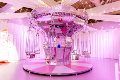 In the If I Ran the Circus room, visitors can hop a ride on the working carousel.