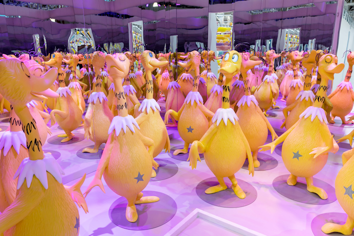 Life-size Sneetches immerse people in the tale about diversity and inclusion.