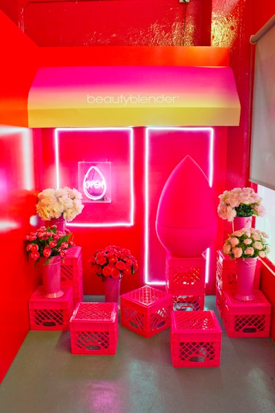 To introduce a new product, Beautyblender, which is known for its ubiquitous hot pink makeup sponges, created a bodega-inspired pop-up shop in downtown Manhattan in July 2018. Doused in the brand’s signature bright shade, the shop was open to the public and hosted events with guests such as makeup artist Mario Dedivanovic.
