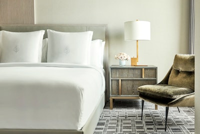 This year, the Four Seasons Hotel New York Downtown launched its own gift guide, with items curated by senior spa director Tara Cruz, including the hotel's Sleep Well, Live Well experience ($2,995). It features a 50-minute massage for two, overnight accommodations in a room or suite, and a customizable take-home Four Seasons queen bed from the new collection designed by Simmons Bedding Company for the hotel brand.