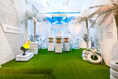 Daily Harvest, a direct-to-consumer brand that delivers organic, plant-based meals, hosted a pop-up inspired by a retro gas station in November 2018 in New York. The brand’s first offline activation, which was produced by the Gathery, served smoothies from “gas pumps.' An avocado slice called “the 'Cado Car” served as a twist on the nostalgic kiddie rides often found outside gas stations, and servers were dressed in branded coveralls. The DJ booth was styled like a cashier counter, complete with faux lottery tickets. See more: Why This Brand Served Smoothies From a Gas Pump