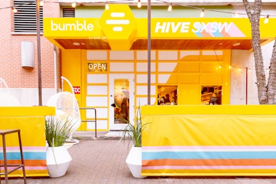 At this year's South by Southwest, Bumble took over local Austin favorite Jo’s Coffee to create the Bumble Hive, which attracted more than 20,000 visitors.