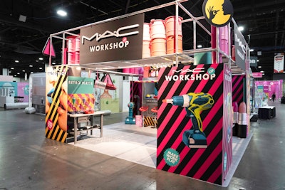 At the Ulta Beauty GM Conference in Atlanta in April, MAC Cosmetics worked with JJLA to create a booth that evoked both a construction site and a beauty parlor. Designed to confront stereotypes of masculinity and femininity, the whimsical space told stories of people who are beautifying both themselves and the world around them.