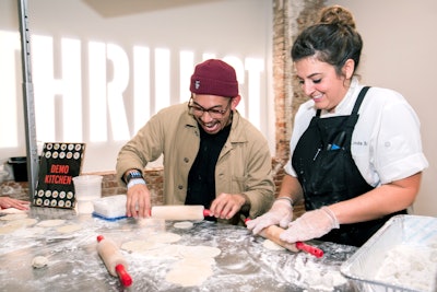 In an on-site demo kitchen, some of the featured chefs led classes on tortilla making, sushi making, knife skills, and more. By the end of the weekend, 40 chefs had been on site for demos, and guests rolled a total of 300 flour tortillas.