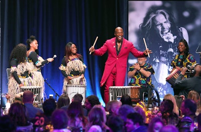 The night featured a surprise performance from singer Gavin DeGraw; other performers included mentalist Lior Suchard and the Youth Villages African Drumming Group, which included girls supported by Janie’s Fund. Steven Tyler joined the gala after performing on the Grammys telecast with Aerosmith and Run DMC; the rock band was also honored as the 2020 MusiCares Person of the Year on Friday night.