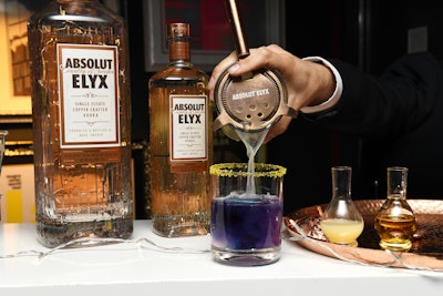 The 'Magic Note' cocktail will be made with Elyx Premium Vodka, fresh lime juice, agave nectar, and a butterfly tea blend that causes a color change from blue to pink.