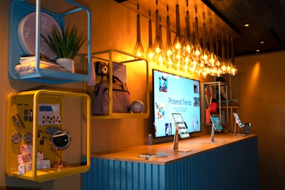 Another highlight of the space was the Trend Bar, which showcased the brand’s new “Pinterest Trends Tool” that launched during C.E.S. Guests could demo the new tool, which highlights the top search terms over the past 12 months.
