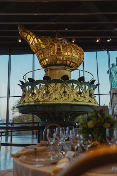 Torch Dining in the Statue of Liberty Museum on Liberty Island