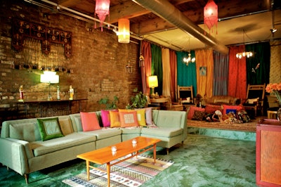 Event lounge area at Catalyst Ranch