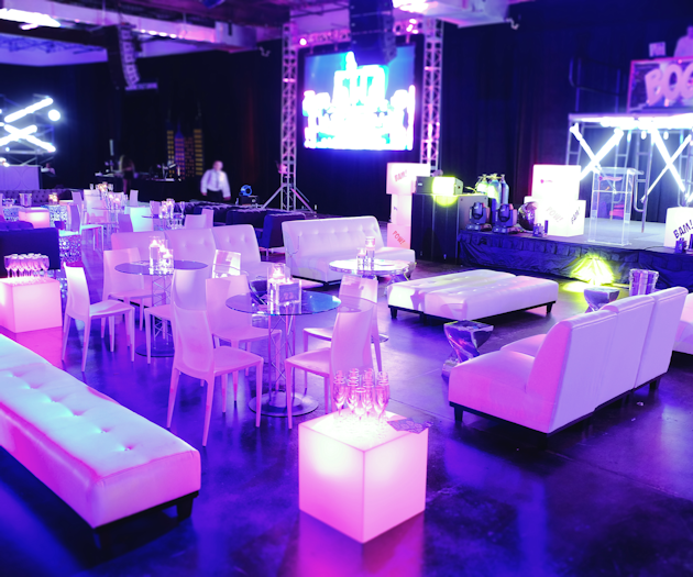 Eccentric White Grouping - Illuminated