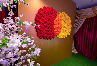 During Grammys week, Mastercard celebrated its first music single—”Merry Go Round,” performed by Swedish artist Nadine Randle—with a carnival-theme event produced by BMF. In addition to a claw machine with prizes, a merry-go-round, and a palm reader, the activation featured the Mastercard logo made from brightly hued stuffed bears.