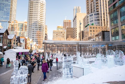 The 15th annual Bloor-Yorkville IceFest displayed more than 70,000 pounds of ice sculptures, with the support of Holt Renfrew Centre, Hudson’s Bay Centre, Manulife Centre, TD Bank Group, Sassafraz, and the Colonnade.