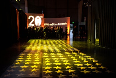 Upon entering the Palace of Fine Arts, the gala's 1,000 guests encountered a Walk of Fame-inspired walkway with nearly 300 stars—one for each current and past winner.