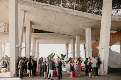 Friends and Family Gathering for Dana & Matt's Wedding; Photo: Pablo Laguia