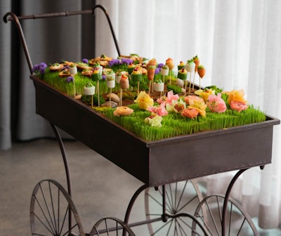 Spring Hors d'Oeuvres Cart