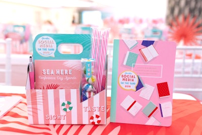 Gifts for the Good Life created a 'six pack' of treats intended to excite the senses. They included items like reusable straws and candy (taste) and Kinetic Sand by Spin Master Games (touch).