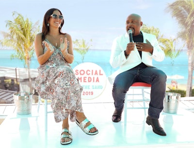 In one of the conference sessions, fashion designer Rebecca Minkoff interviewed businessman and Shark Tank star Daymond John.